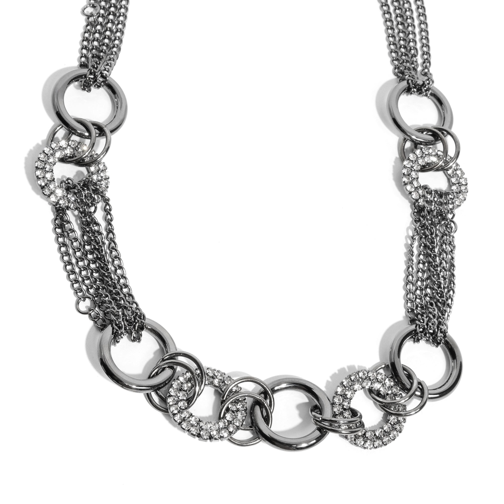 Defiant Dazzle Paparazzi Dazzling Silver Chain Necklace Fashion Jewelry